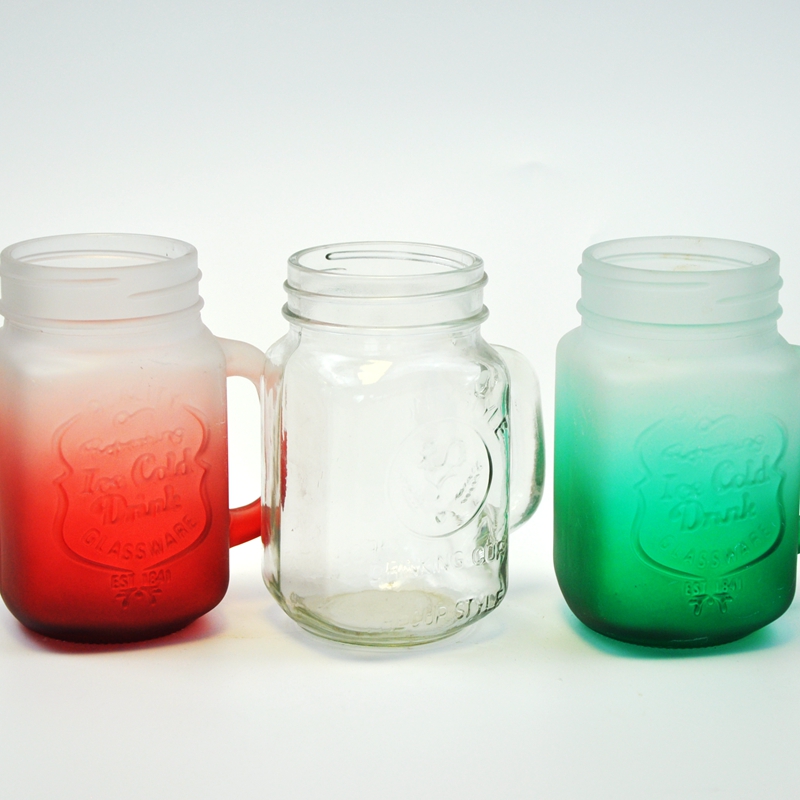 Fruit juice glass bottle