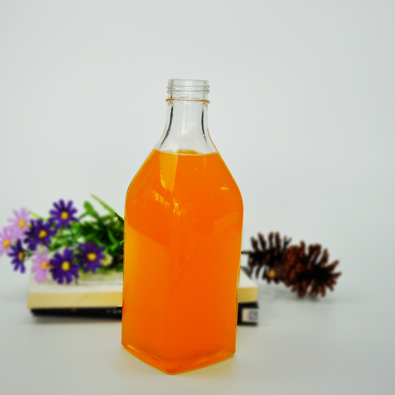 Fruit juice glass bottle